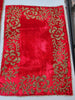 Red and Gold Handmade Beaded Table Runner Set