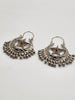 Silver Crescent Star Earrings (chand bali)