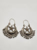 Silver Crescent Star Earrings (chand bali)