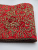 Handmade Table Runner (Red and Gold-1)
