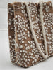 Velvet And White Beaded Women Handbag
