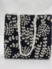 Elegant Black Hand Embellished Beaded Women Handbag (Design-III)