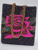 Elegant Black Hand Embellished Beaded Women Handbag (Design-IV)