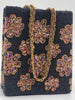 Elegant Black Hand Embellished Beaded Women Handbag (Design-III)