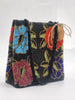 Elegant Black Hand Embellished Beaded Women Handbag (Design-I)