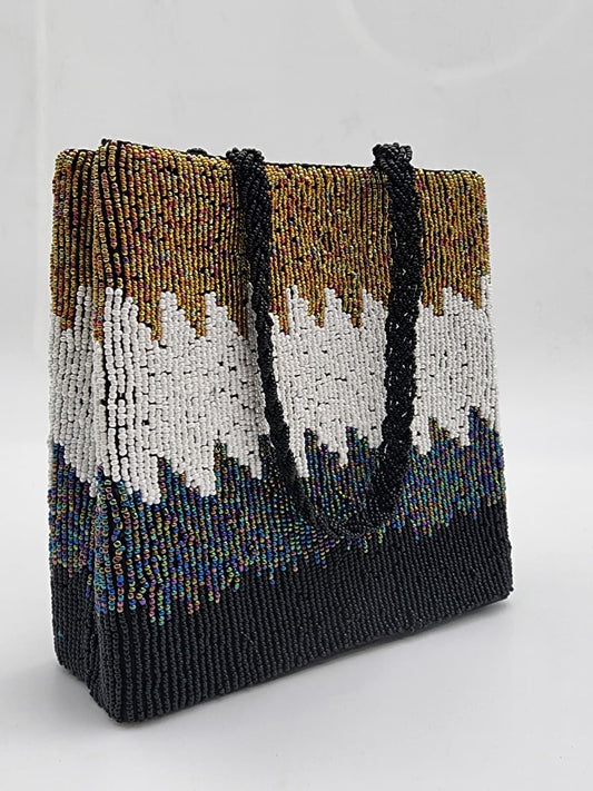 Aurora Peaks Beaded Handbag