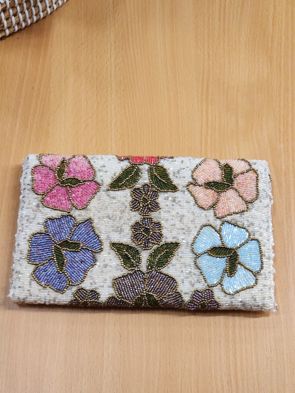 Handmade Beaded Clutch with string (Design-6)