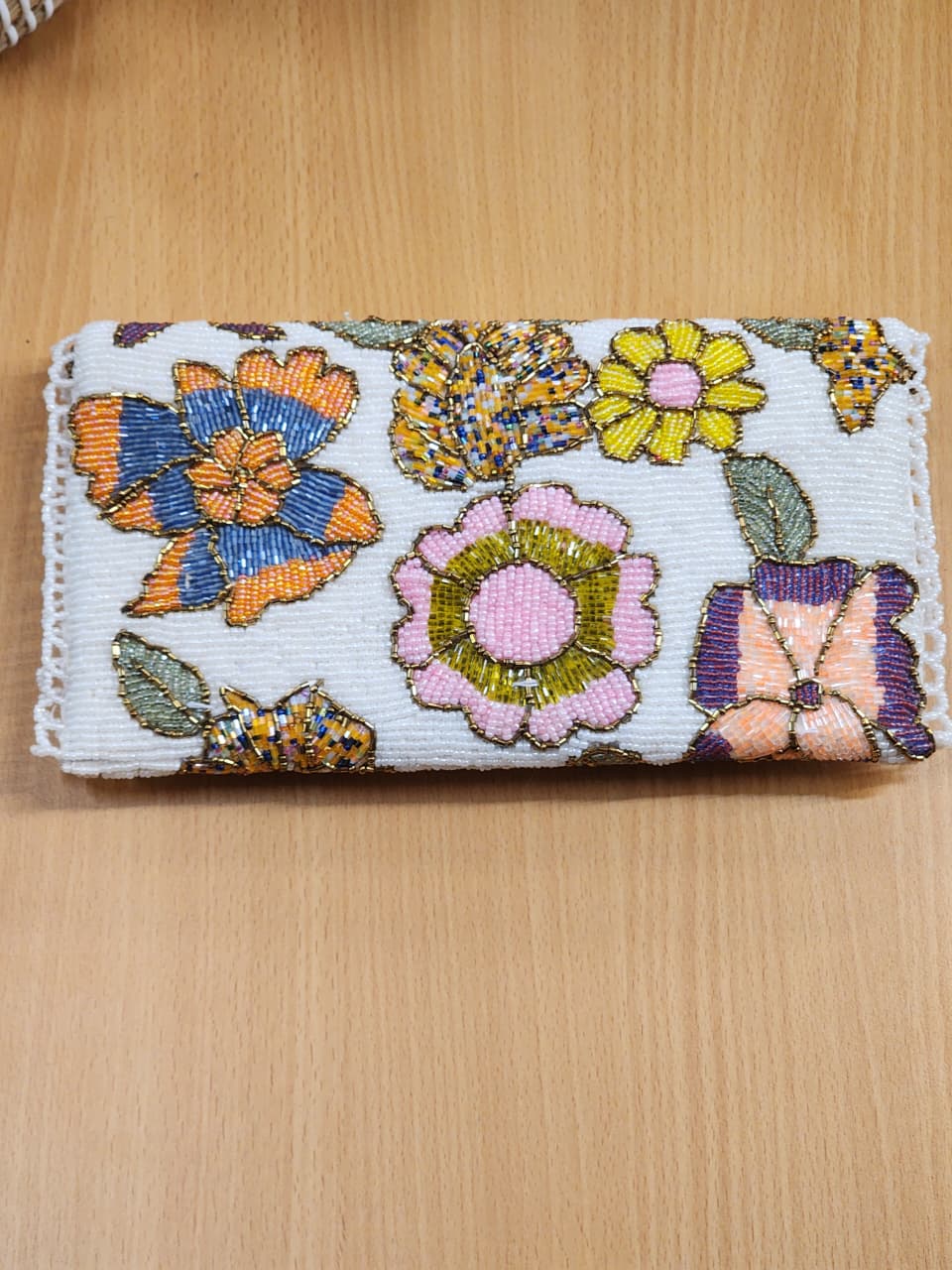 Handmade Beaded Clutch with string (Design-8)