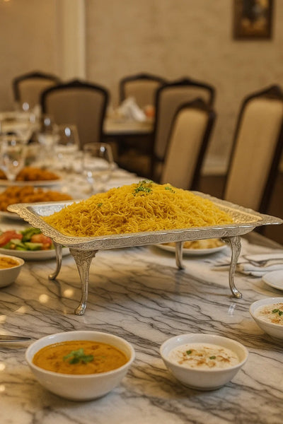 Hand Crafted Hammered Brass Serving Platter