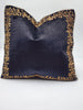 Handmade velvet Cushion Cover (Black and Gold - design 5)