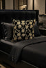 Handmade Velvet Cushion Cover (Black and Silver)
