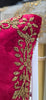 Handmade Velvet Cushion Cover (Red & Gold) Design - 2