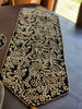 Handmade Beaded Table Runner Set (Black Gold and Pearl)
