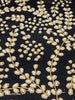 Handmade velvet Cushion Cover (Black, Gold and Pearl)