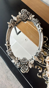 Antiqued Silver Finish Mirror Trays - Handmade Stories