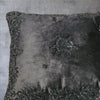 Handmade velvet Cushion Cover (Black on Black)