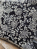 Handmade velvet Beaded Cushion (Black & Silver With Pearl)