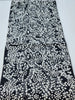 Handmade Table Runner (Black and Silver with Pearl)