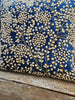 Handmade Velvet Cushion Cover (Royal blue pearl and Gold)