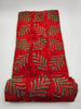 Handmade Beaded Table  Runner-  (Red and Gold) Leaf pattern