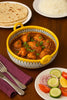 Yellow and White serving dish (Karahi)