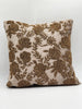Handmade velvet Cushion Cover (Beige and Gold)