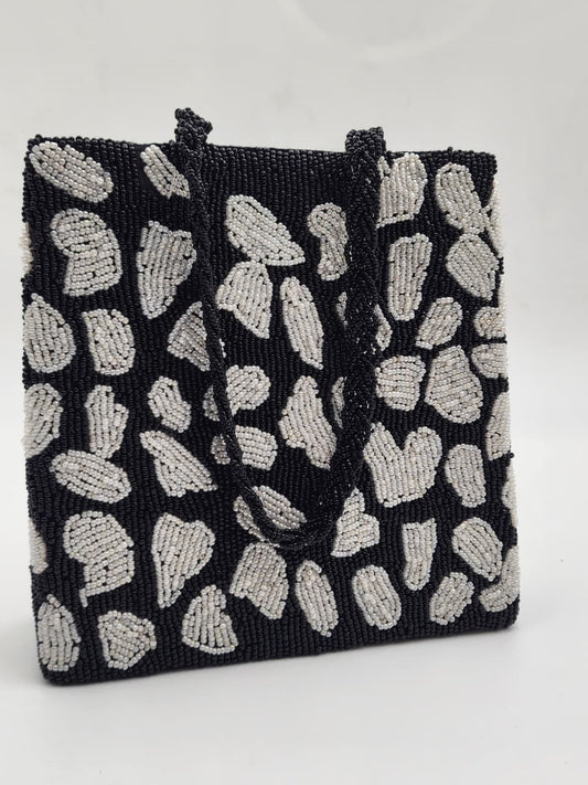 Dalmatian Spot Beaded Beaded Handbag