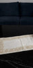 Handmade Table Runner (Off White Silver with Pearl)