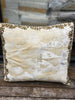 Handmade Velvet Cushion Cover (Careem and Gold)