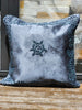 Handmade Velvet Cushion Cover (Grey on Grey) - Handmade Stories