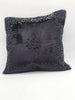 Handmade velvet Cushion Cover (Black on Black)