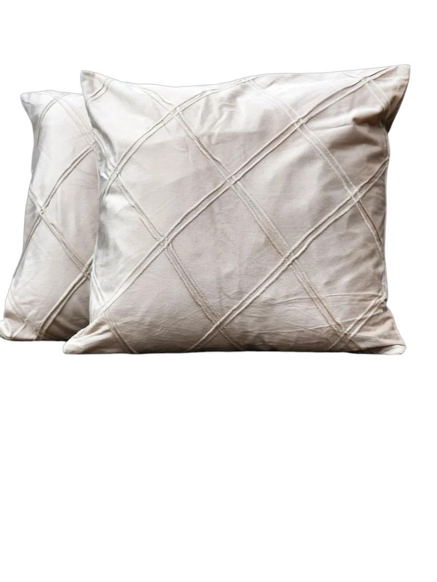 Plain Velvet Cushion Cover (Off White)