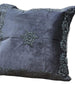 Handmade Velvet Cushion Cover (Black on Black)