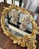 Antique Gold Finish Mirror Tray -3
