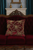 Handmade Velvet Cushion Cover (Maroon and Gold) - Handmade Stories