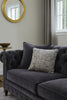 Handmade velvet Cushion Cover (Grey pearl & Silver) - Handmade Stories