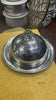 Brass Hammered Round Serving platter Dome