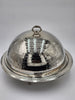Brass Hammered Round Serving platter Dome