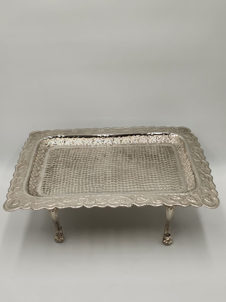 Hand Crafted Hammered Brass Serving Platter