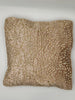 Handmade Velvet Cushion Cover (Light Beige Gold and Pearl)