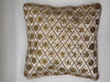 Handmade Velvet Cushion Cover (Ivory white and Gold)