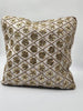 Handmade Velvet Cushion Cover (Ivory white and Gold)