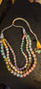 Fabric wrapped beaded necklace - Design 2