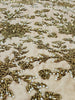 Handmade Beaded Table  Runner (Beige Gold & pearl)