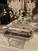 Hand crafted Brass Chafing Dish with cut work (Rectangular)