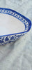 Handmade Ceramic Blue Floral Deep Bowl