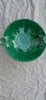Ceramic serving platter with stand (Green)