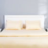 Luxury Cream and Gold Satin Duvet Cover Set