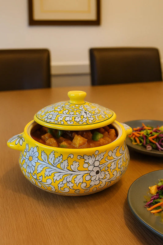 Handmade ceramic  serving pot- Handi