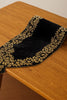 Handmade Table Runner (Black and Gold Border)